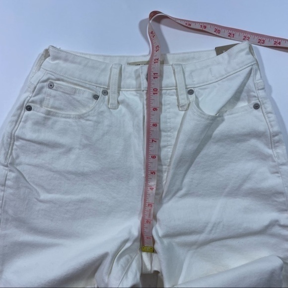 New Madewell Tall Curvy Perfect Vintage Jean Tile White 26T - Picture 8 of 11